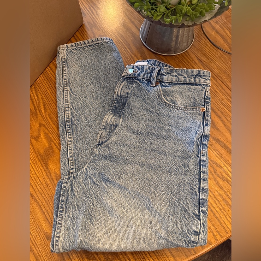 Zara High Rise Blue Jeans